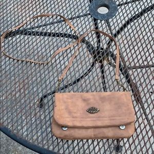 Brown leather cute purse